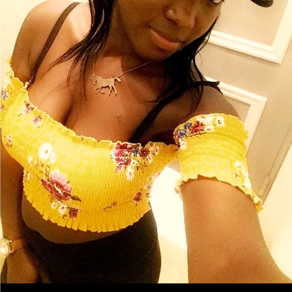 Forever 21 Yellow Tube Top
